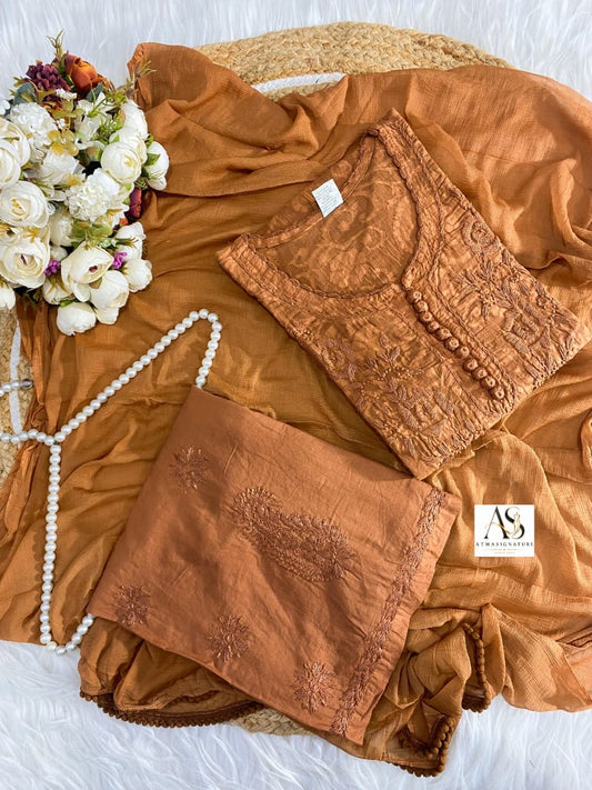 Alana Brasso Cotton Chikankari Suit Set ✨