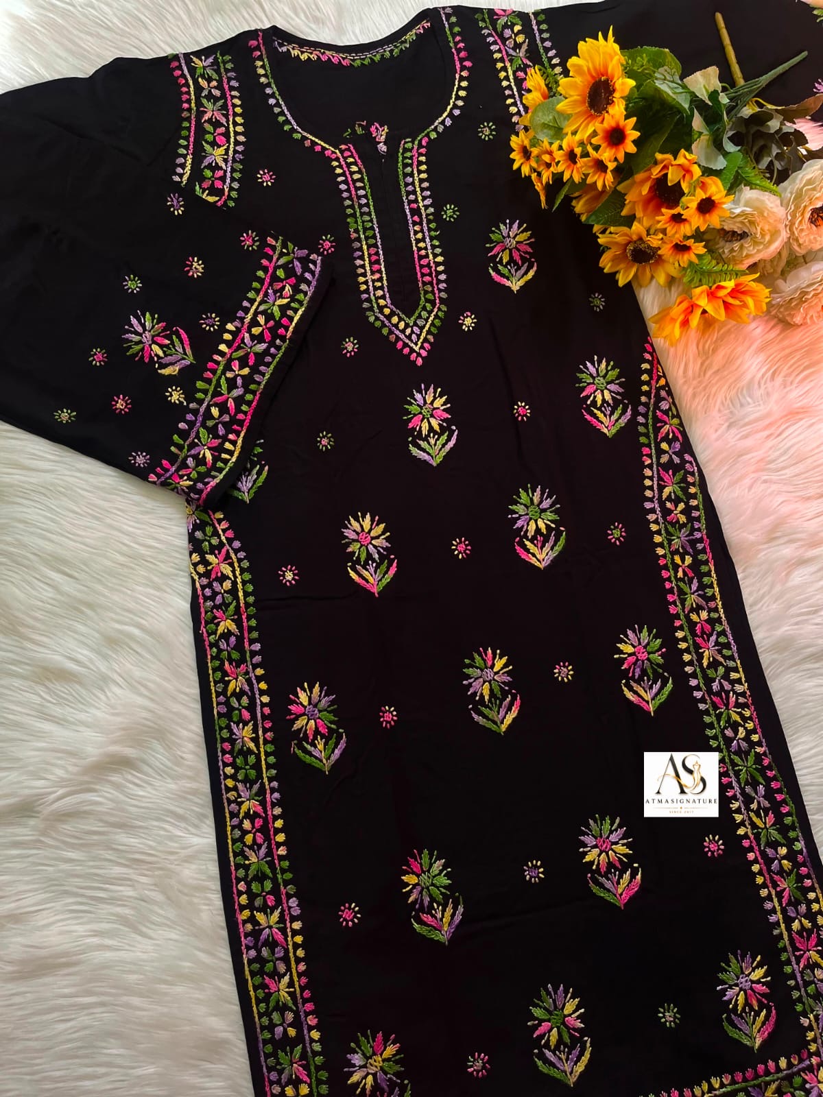 Kajal Chikankari Kurti Palazzo Set