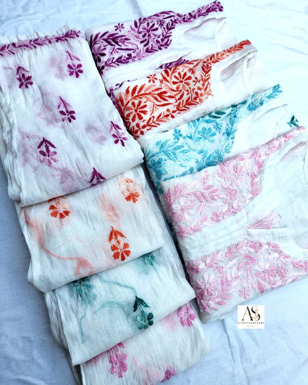 Chanderi kurti palazzo Inner set