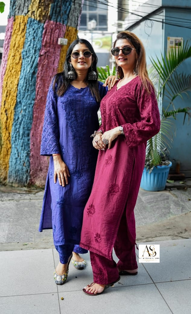 Akriti Chanderi Silk Coord Set