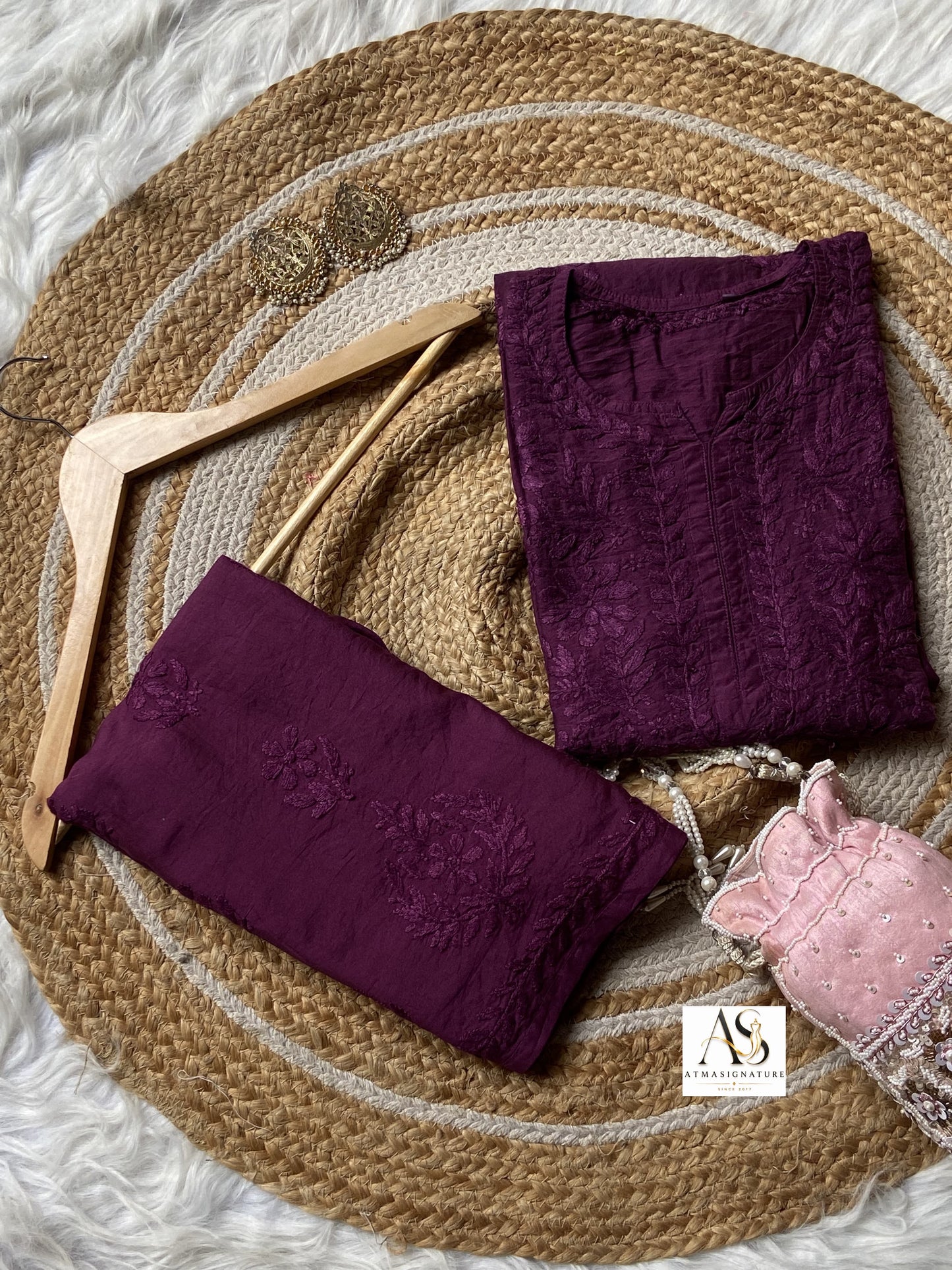 Simran Chanderi Silk Coord Set