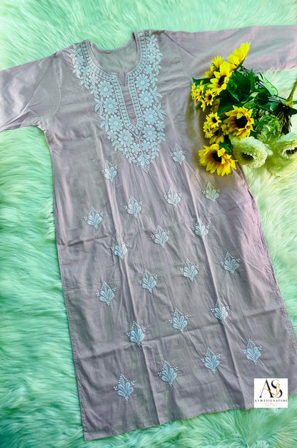 Zara soft cotton embroidered set
