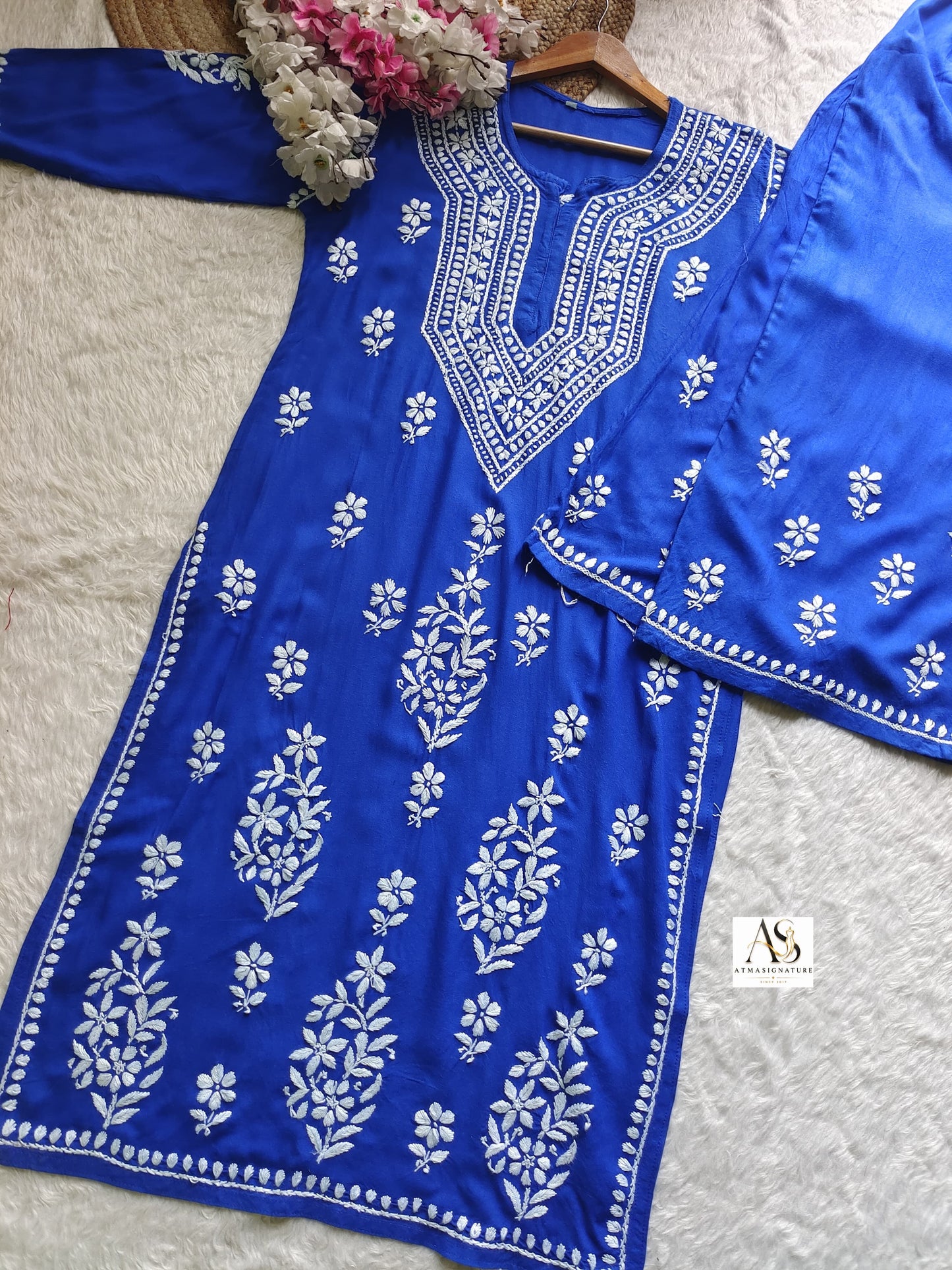 Aanya Chikankari Kurti Palazzo Set