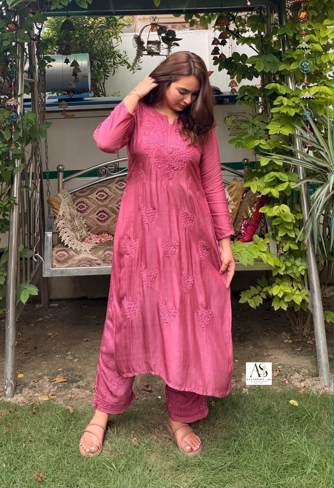 Sitara Muslin Silk Embroidered Coord Set