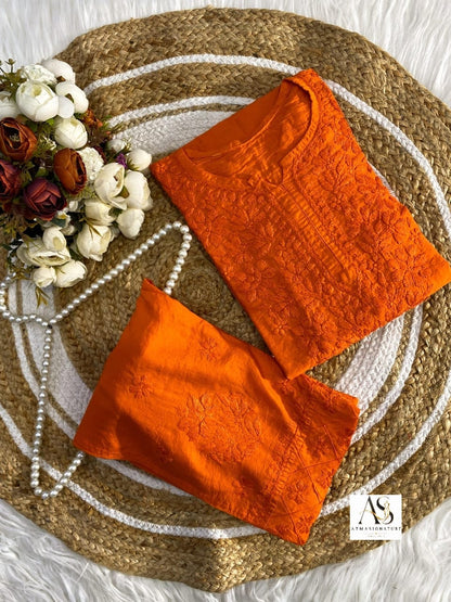 Akriti Chanderi Silk Coord Set