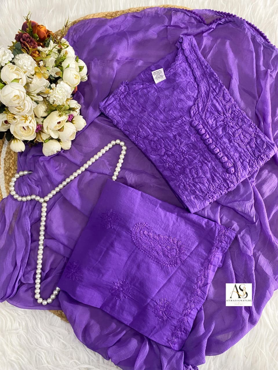 Alana Brasso Cotton Chikankari  Suit Set ✨
