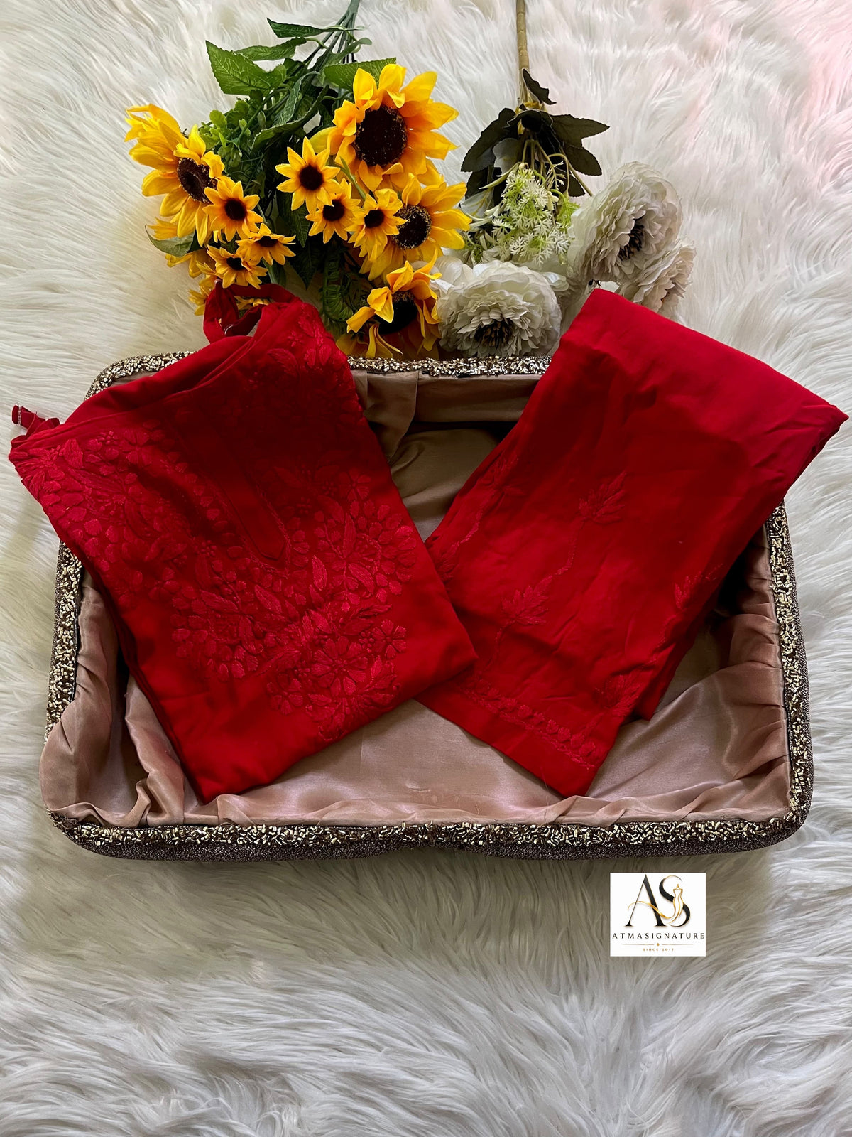 Ruuh Noodle Strap Chikankari Coord Set