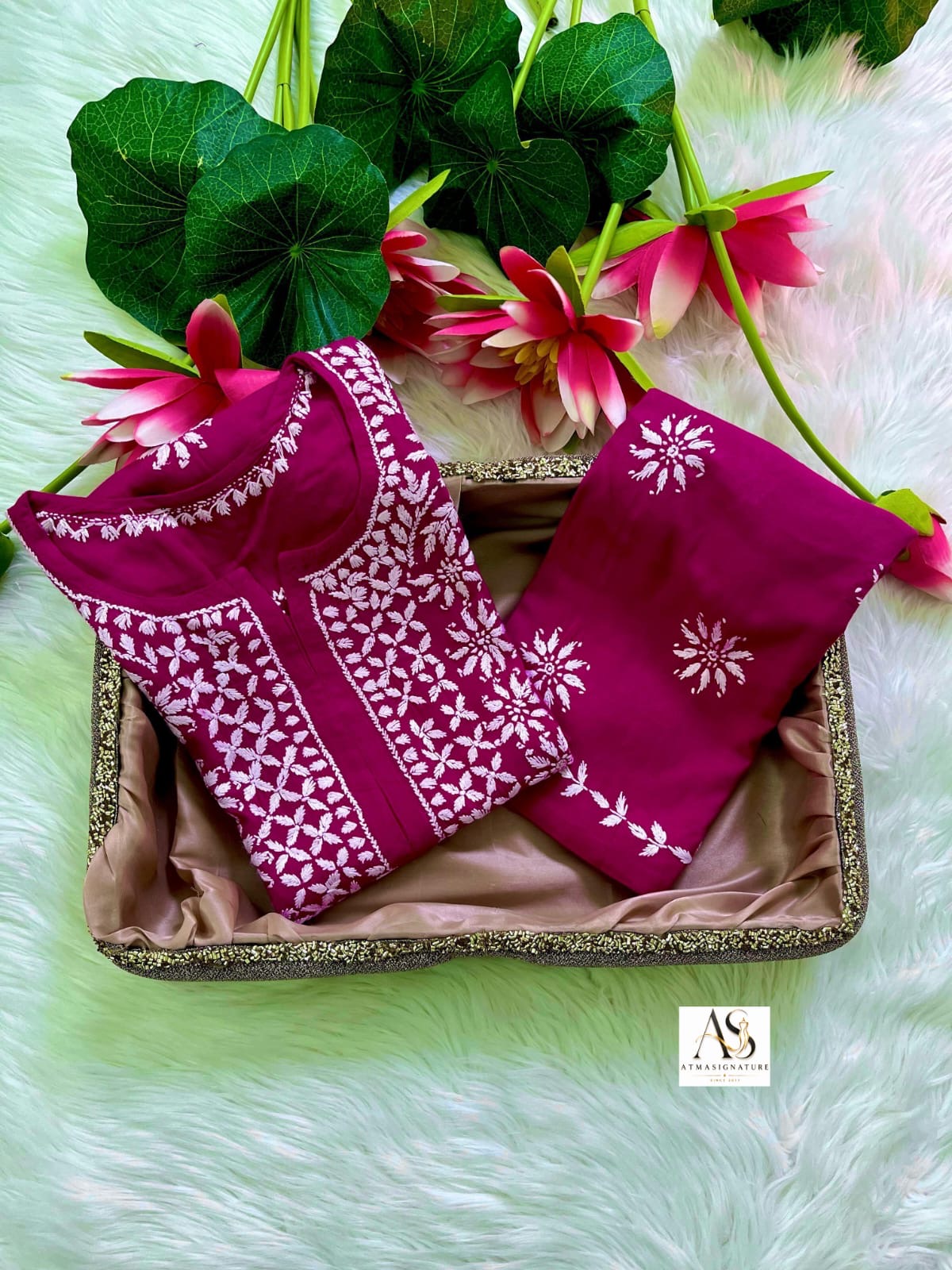 Zainab chikankari kurti palazzo set