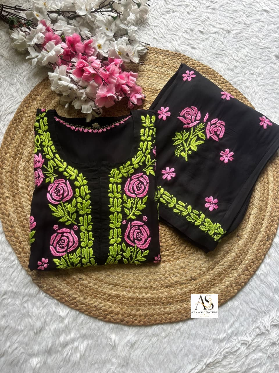 ✨Nitara Premium Modal Cotton Chikankari Set ✨