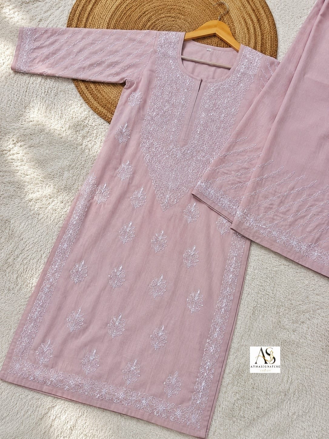 Swara Bhakiya Chikankari Coord Set