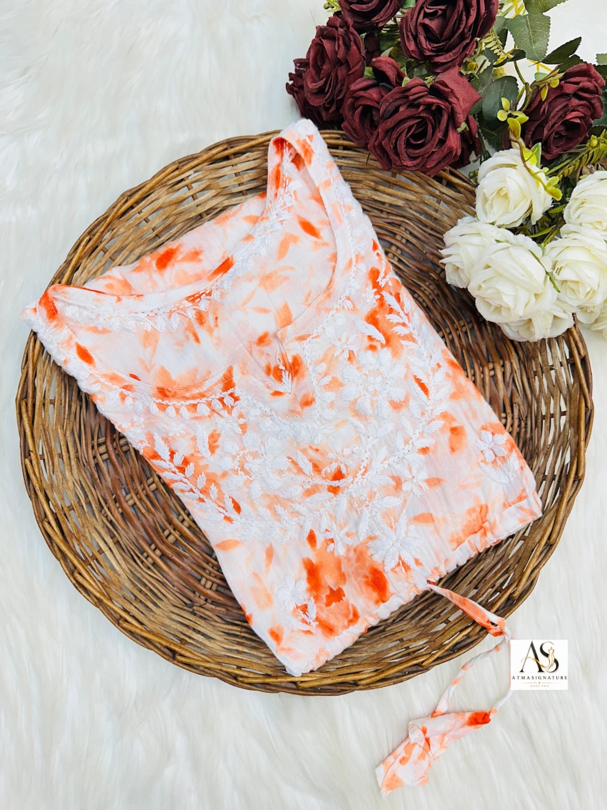 Jahana Chikankari Kaftan
