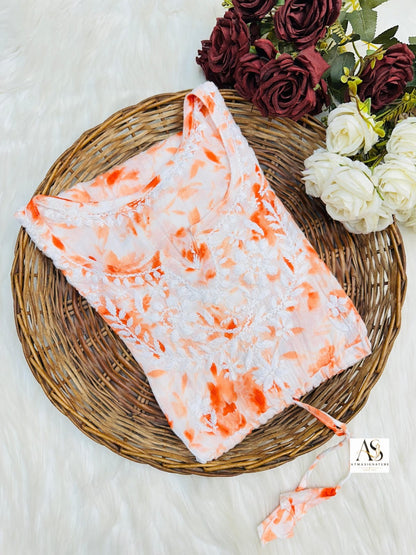 Jahana Chikankari Kaftan