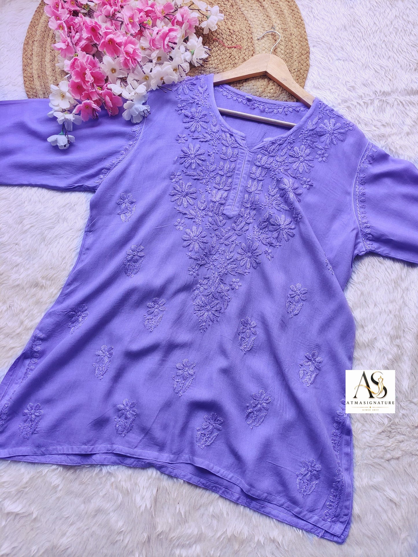Anya Chikankari Short Top( Buy 2 GET 1 Free)