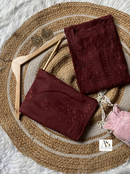 Simran Chanderi Silk Coord Set