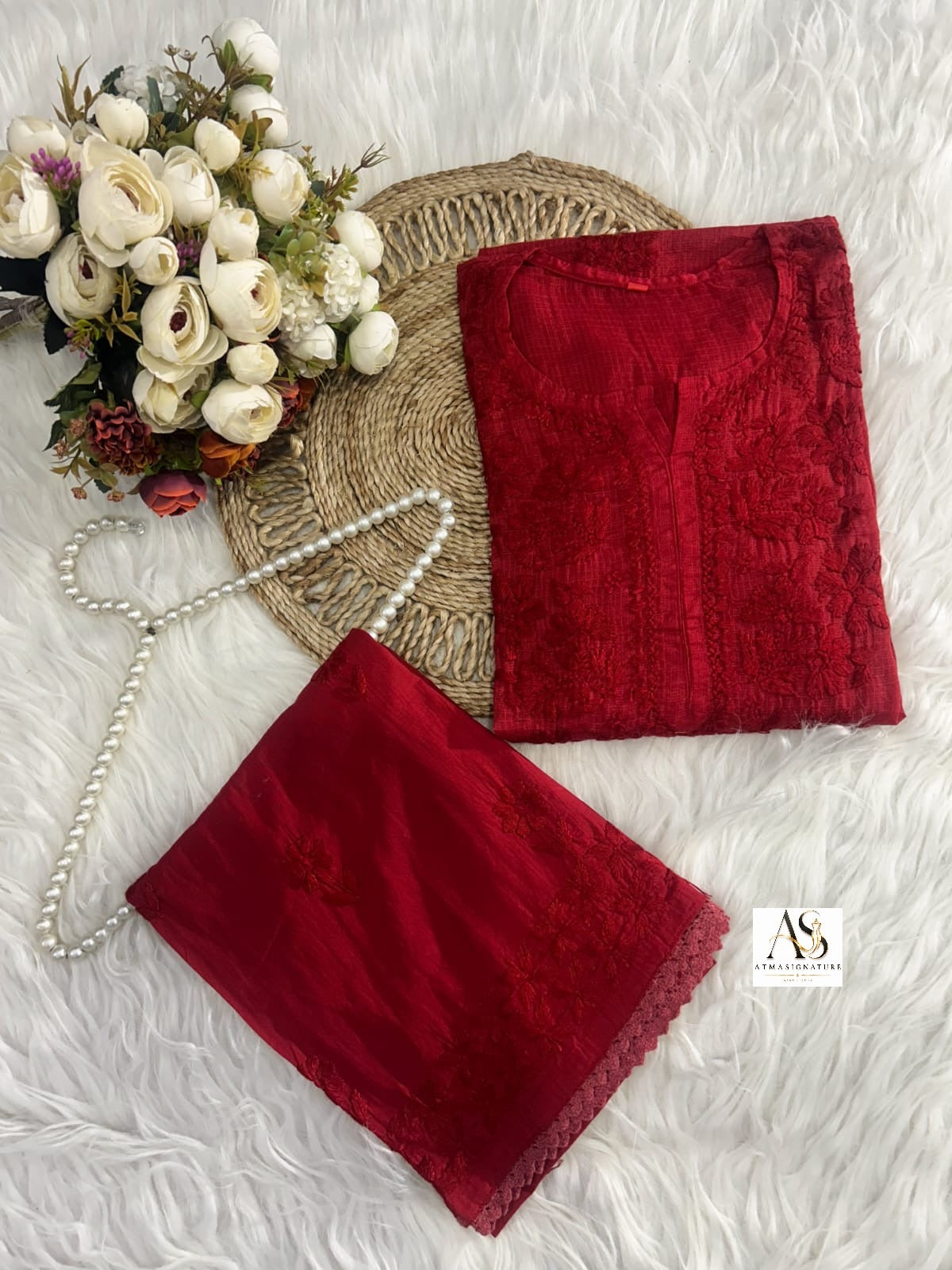 Rumi Kota Doriya Kurti Mul Cotton Palazzo Set