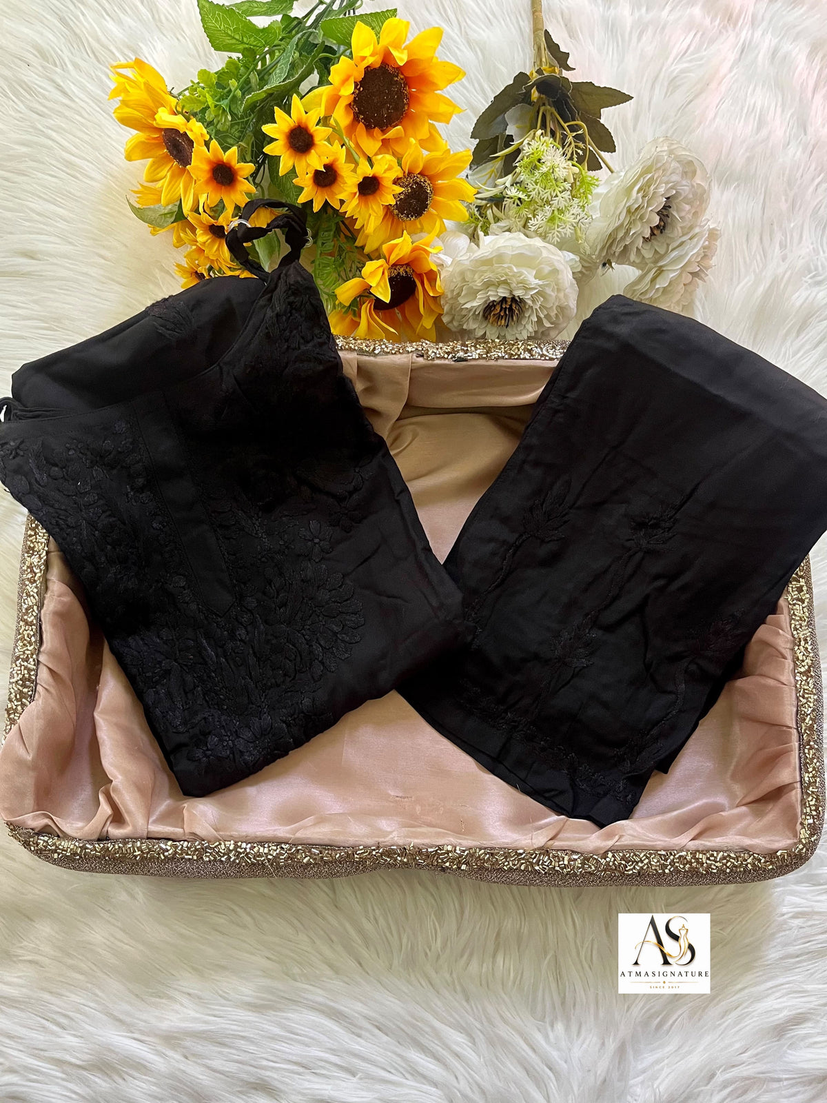 Ruuh Noodle Strap Chikankari Coord Set