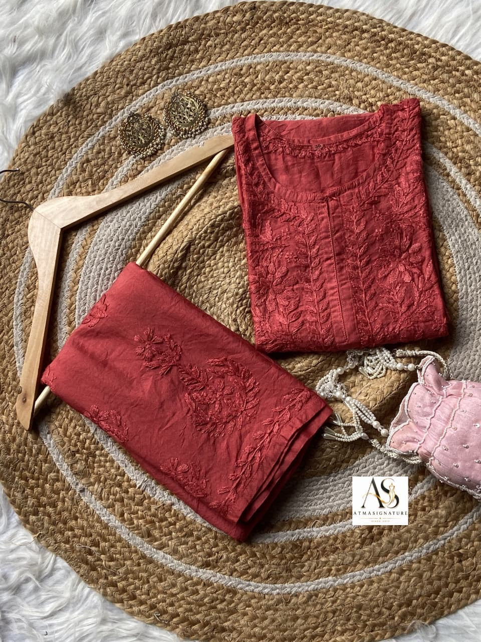 Simran Chanderi Silk Coord Set