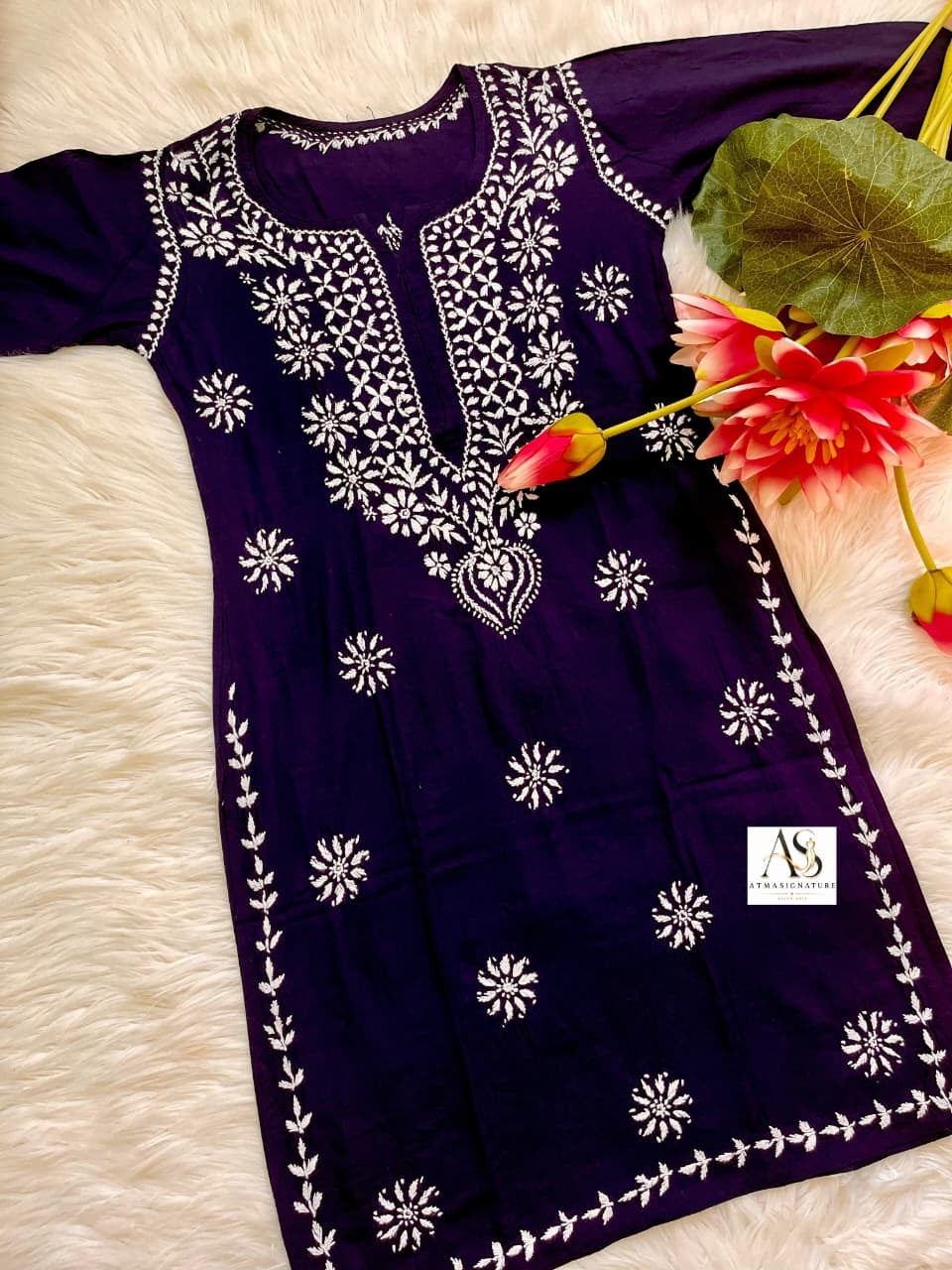 Zainab chikankari kurti palazzo set