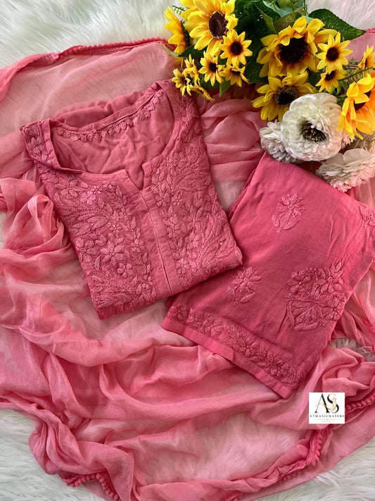 Tara Chikankari Suit Set