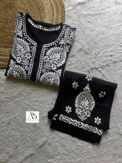 Sankalp Chanderi Chikankari set