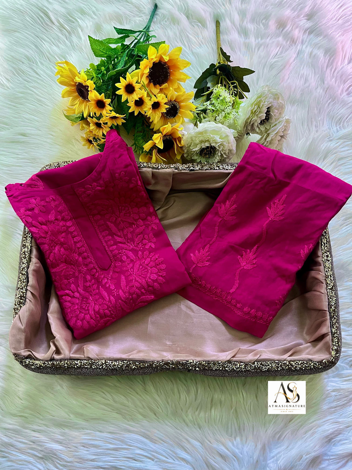 Ruuh Noodle Strap Chikankari Coord Set