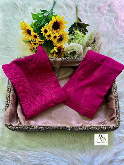 Ruuh Noodle Strap Chikankari Coord Set