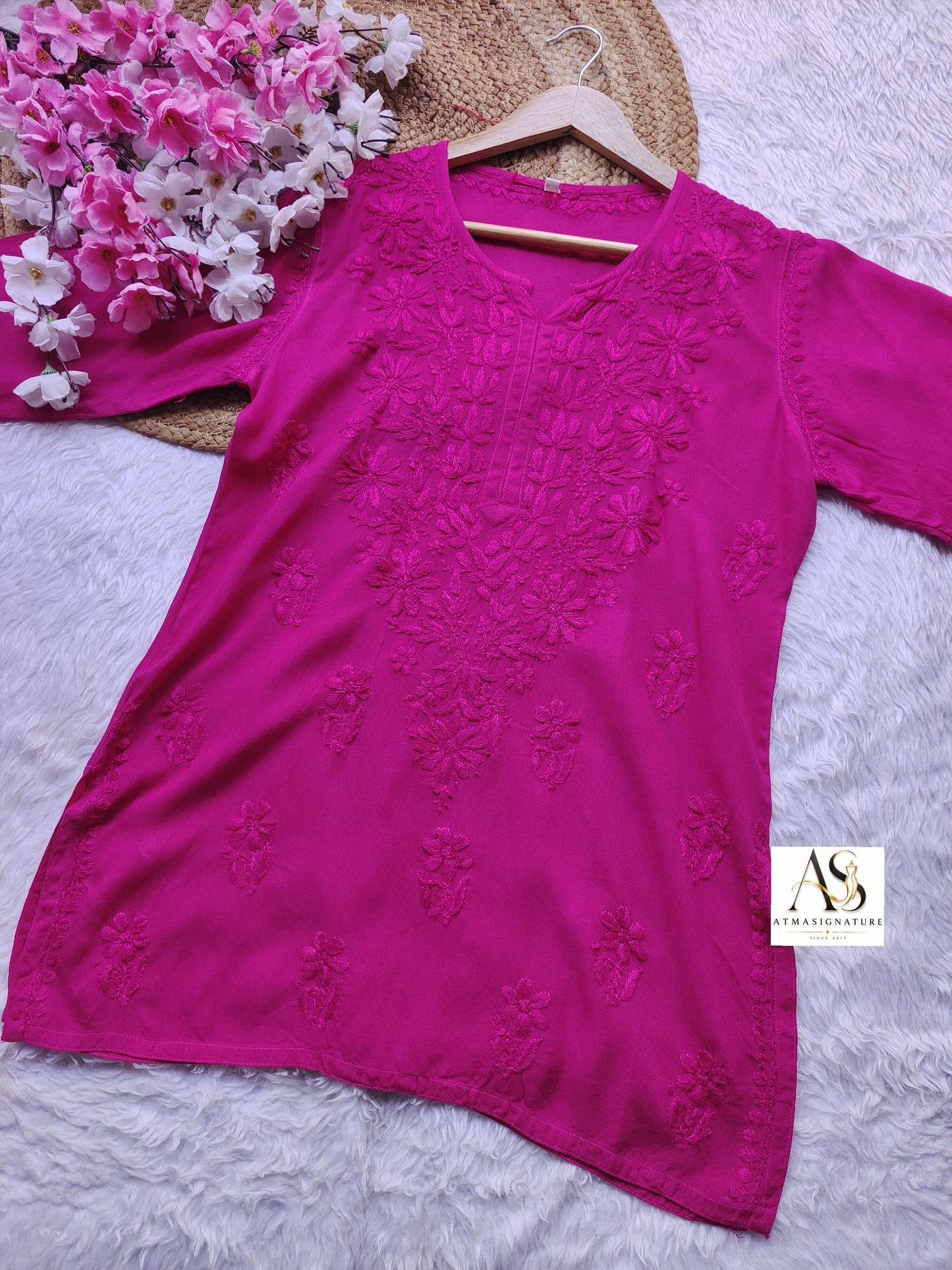 Anya Chikankari Short Top( Buy 2 GET 1 Free)
