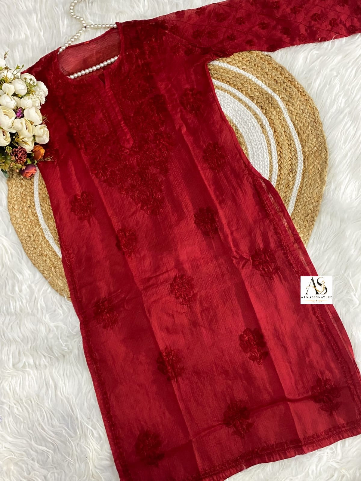 Rumi Kota Doriya Kurti Mul Cotton Palazzo Set