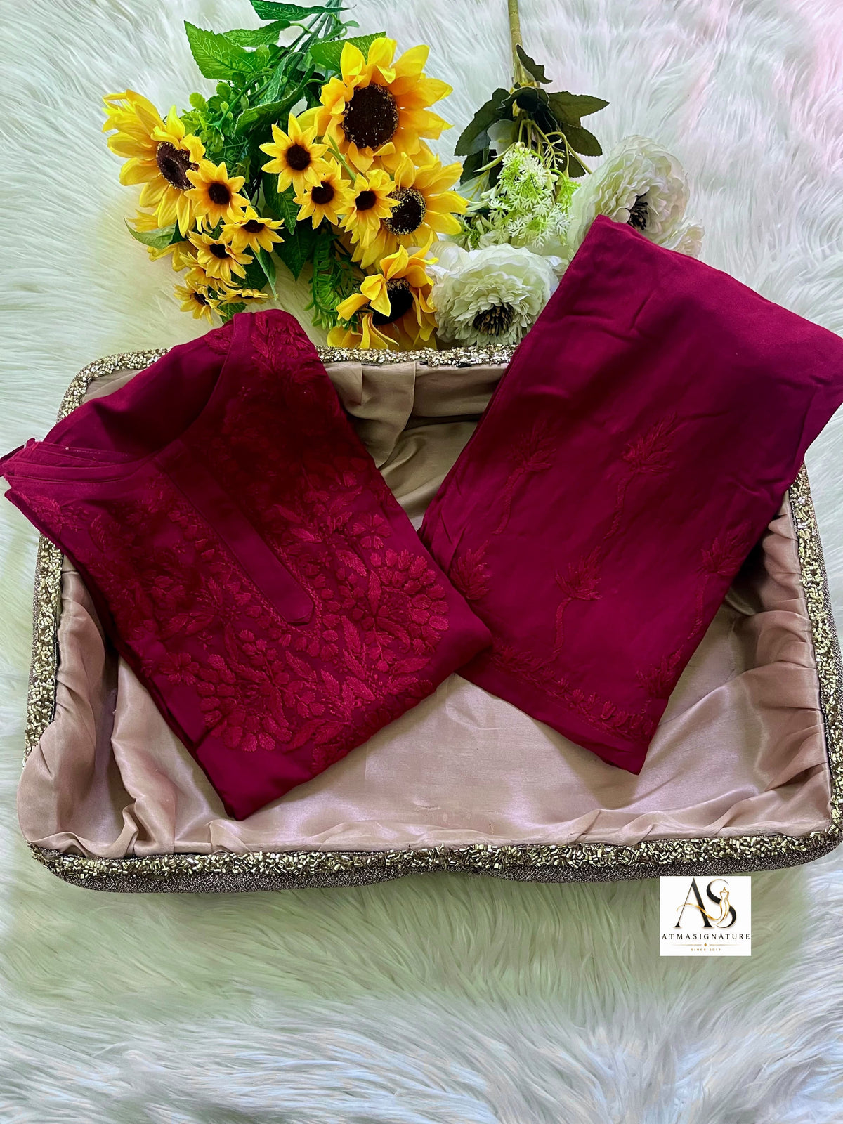 Ruuh Noodle Strap Chikankari Coord Set