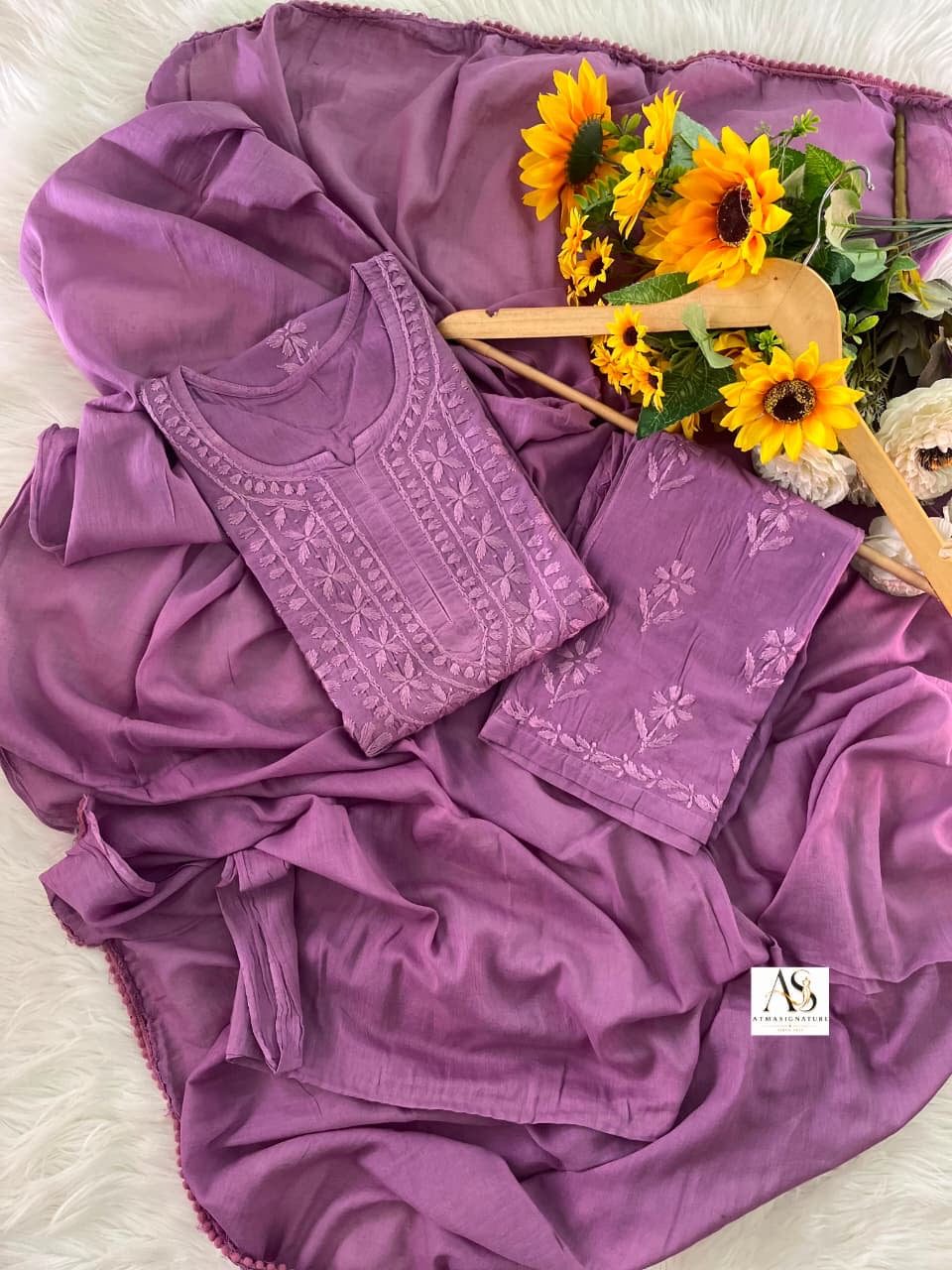 Indira Mal Cotton Chikankari Suit Set