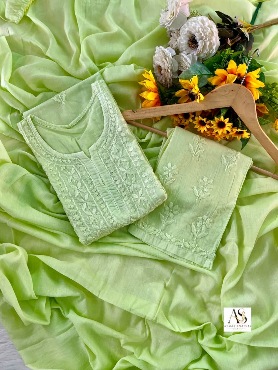 Indira Mal Cotton Chikankari Suit Set