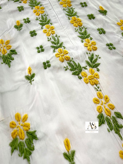 Anjali chikankari kurti