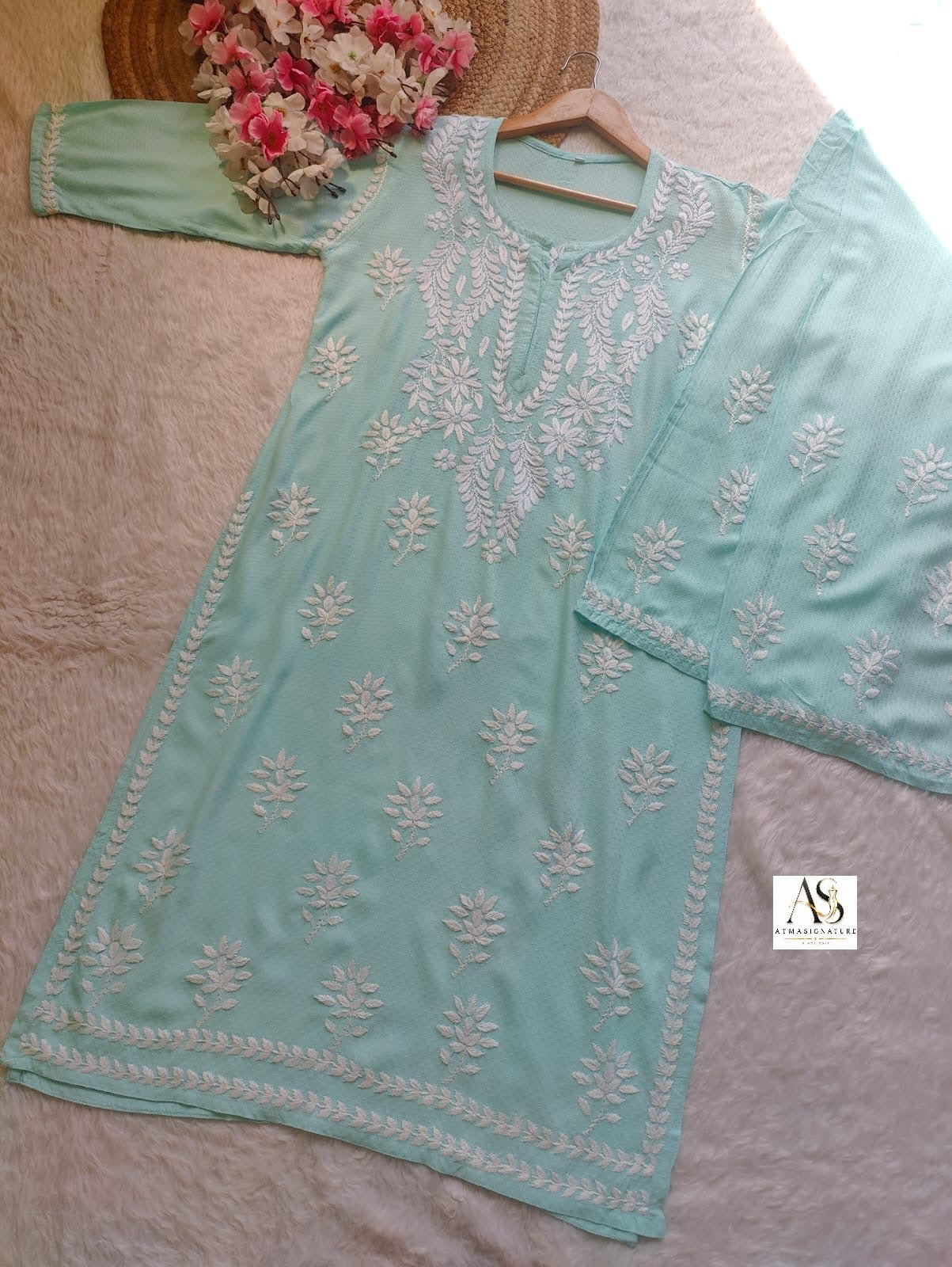 Niya Textured Rayon Cotton Coord Set