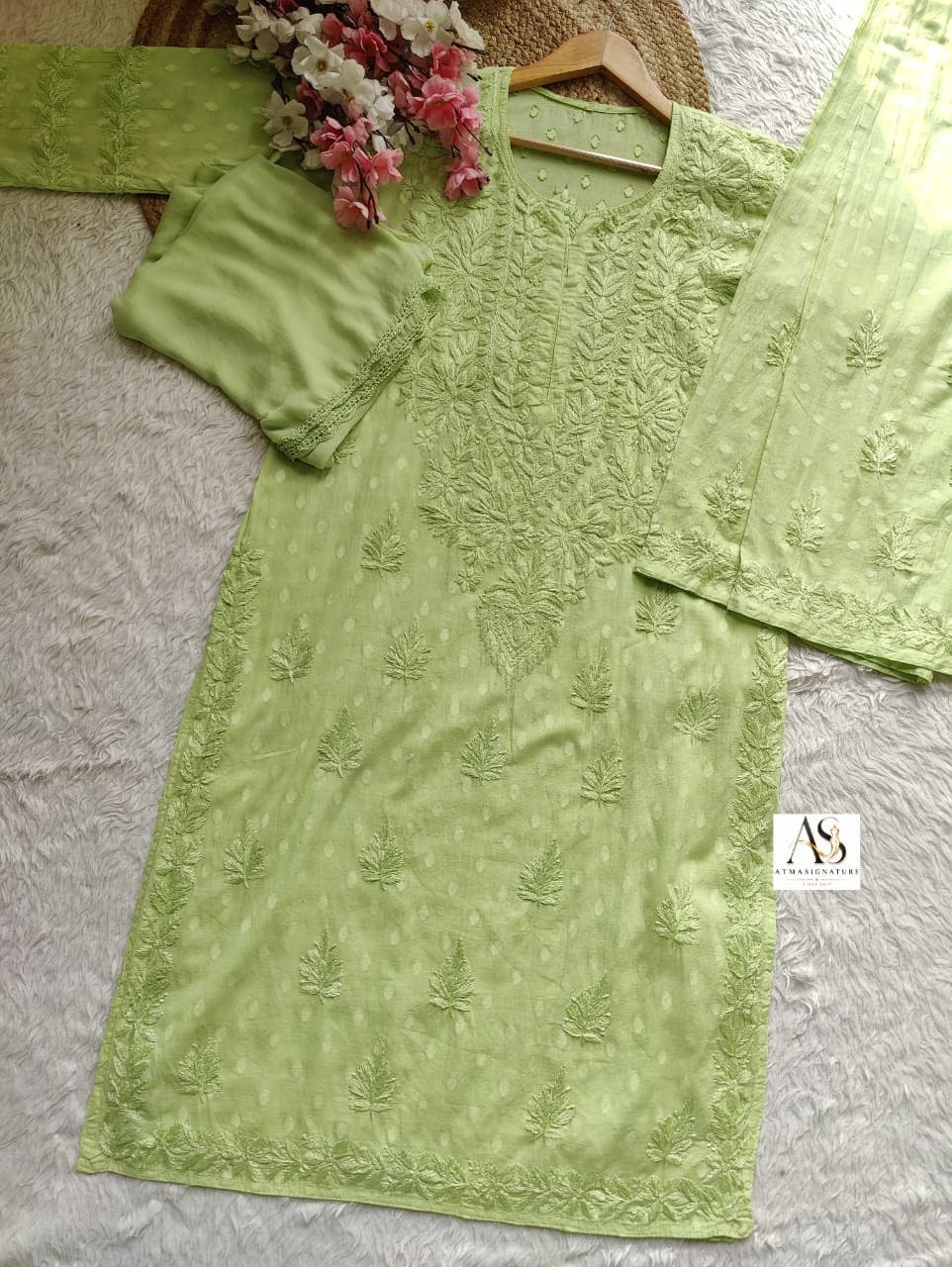 Nila Pastel Chikankari Suit Set