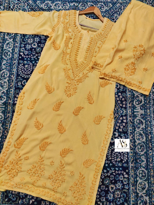 Premium Chikankari Co-ord Set