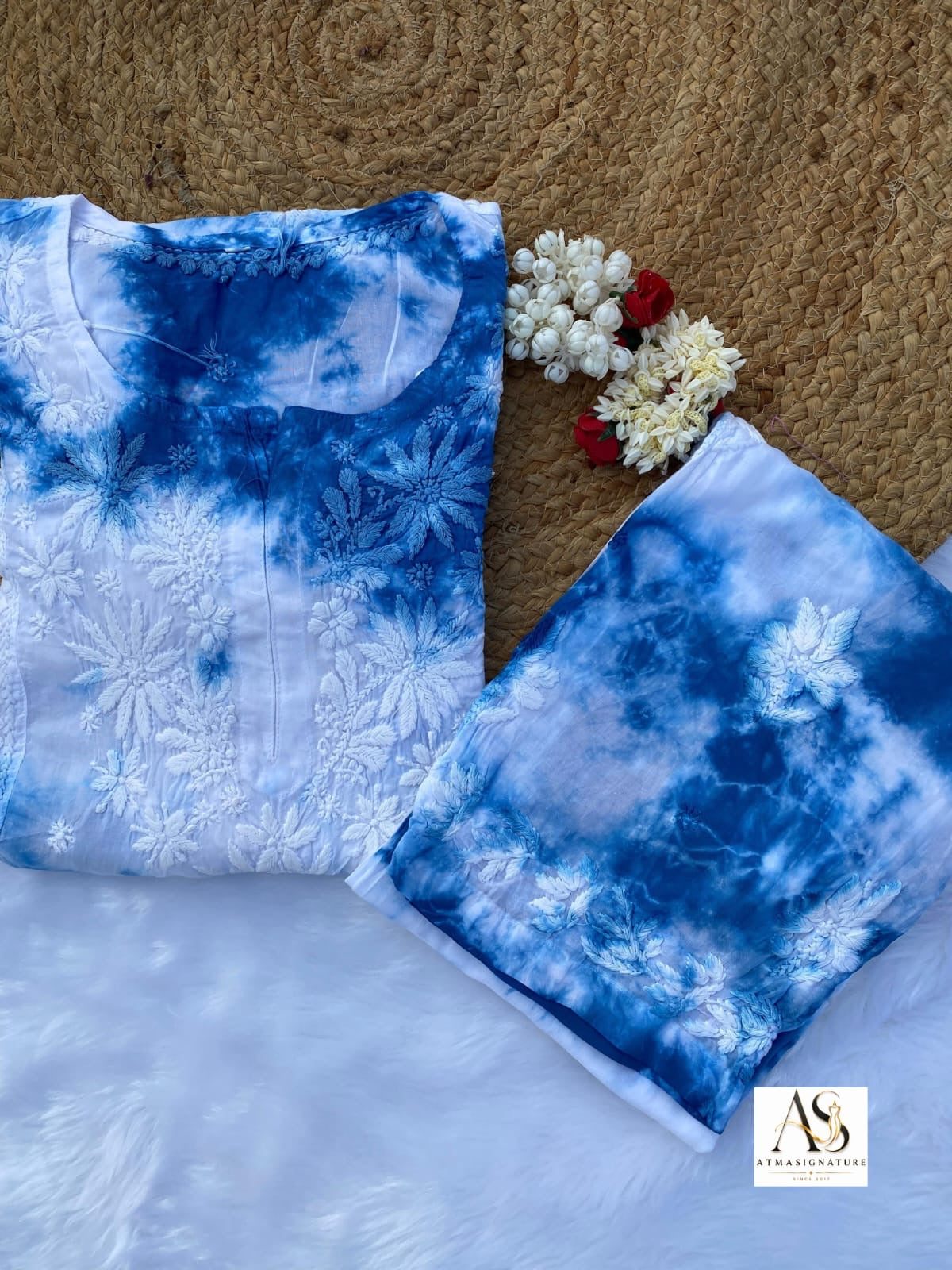 Noor Tye & Dye chikankari Coord Set
