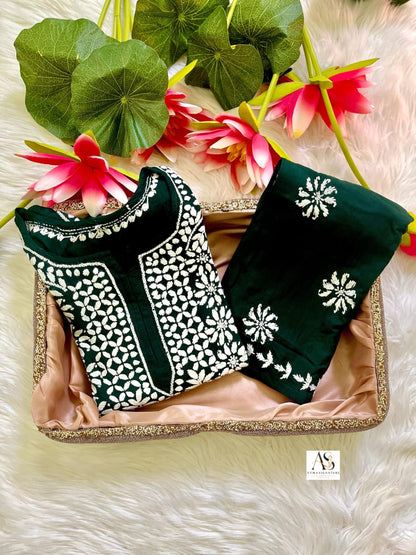 Zainab chikankari kurti palazzo set