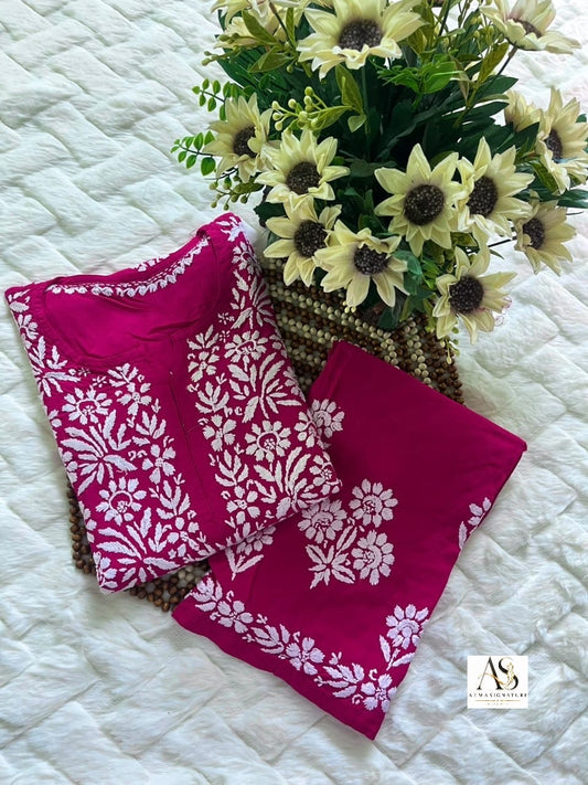 Mariyam Chikankari Kurti Palazzo Set