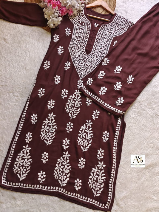 Mahira Chikankari Kurti & Palazzo Set ✨