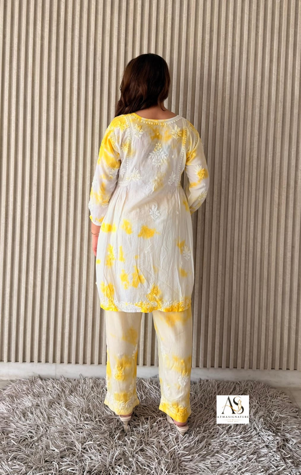 Noor Tye & Dye chikankari Coord Set