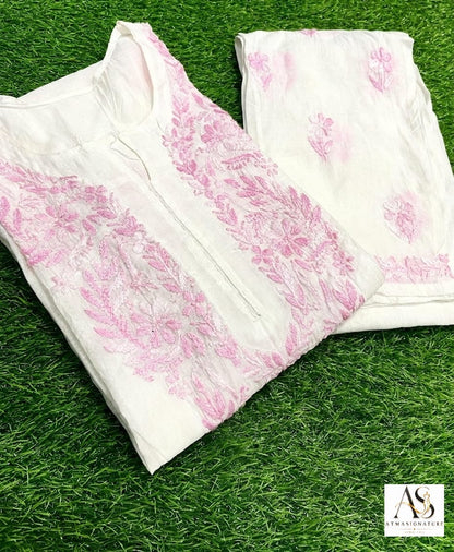 Chanderi kurti palazzo Inner set