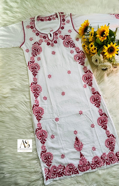 Zylish Chikankari Kurti