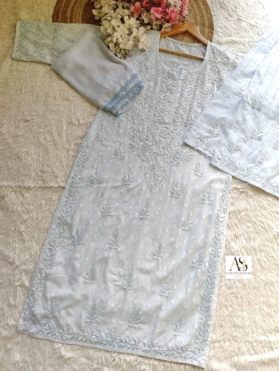 Nila Pastel Chikankari Suit Set