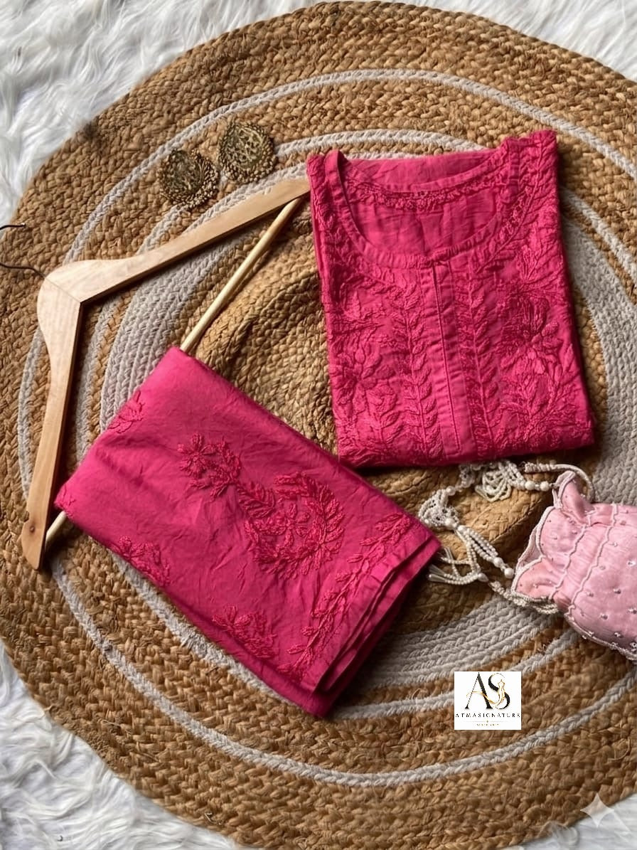 Simran Chanderi Silk Coord Set