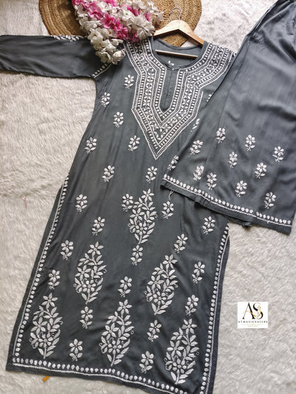 Aanya Chikankari Kurti Palazzo Set