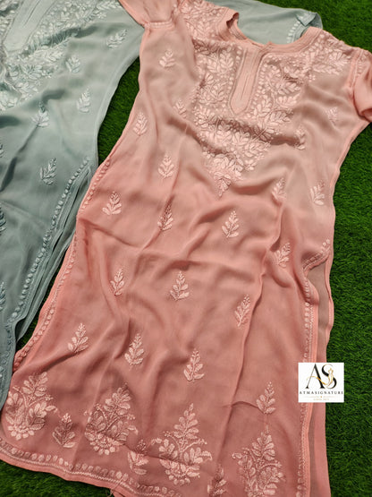 Unbeatable price-viscose georgette kurti with Inner