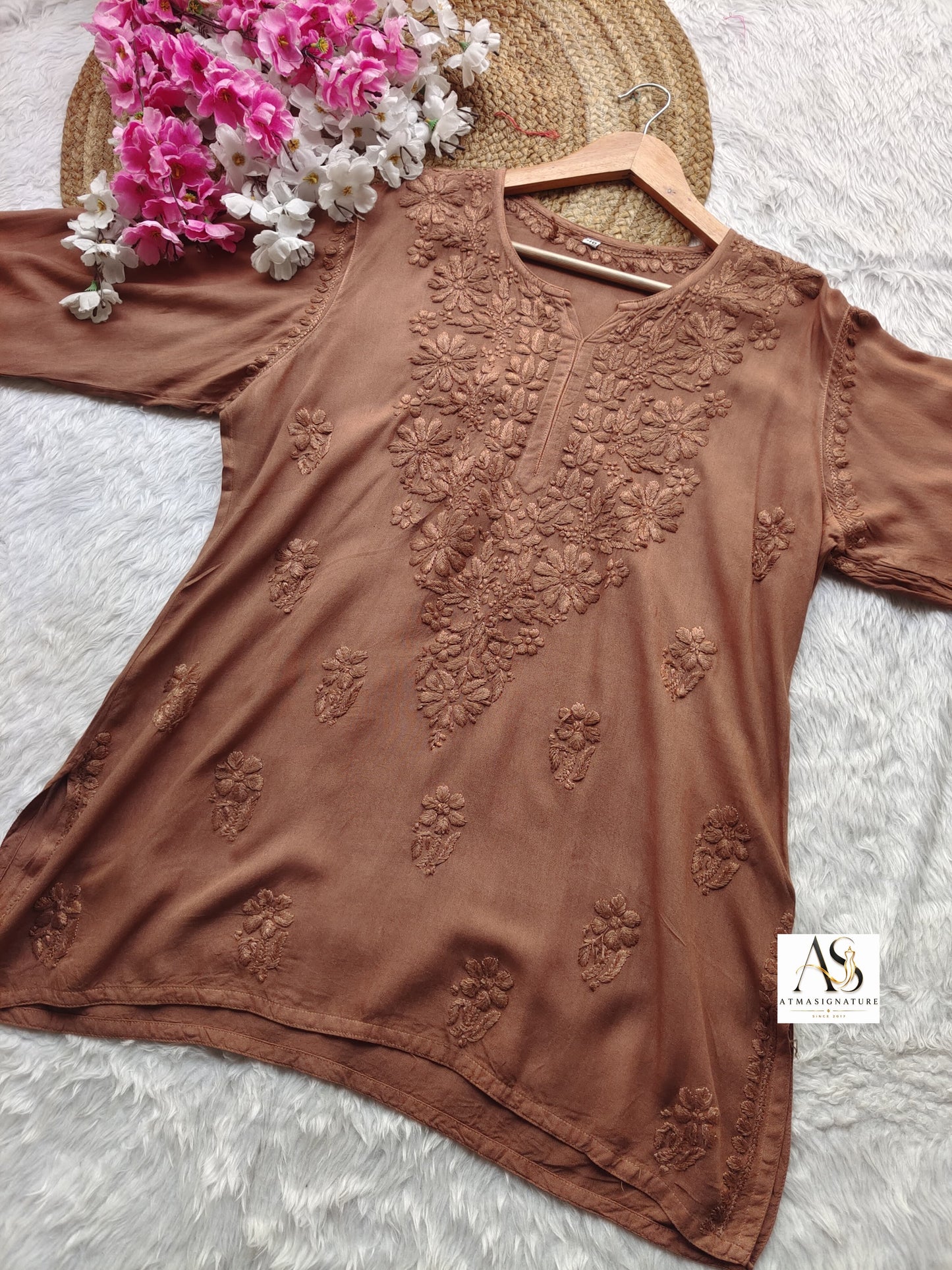Anya Chikankari Short Top( Buy 2 GET 1 Free)
