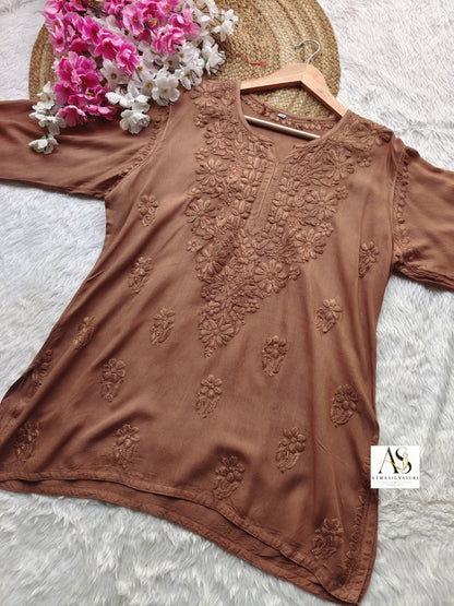 Anya Chikankari Short Top( Buy 2 GET 1 Free)