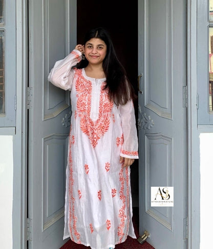 Chanderi kurti palazzo Inner set