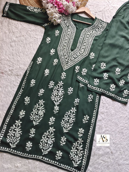 Aanya Chikankari Kurti Palazzo Set